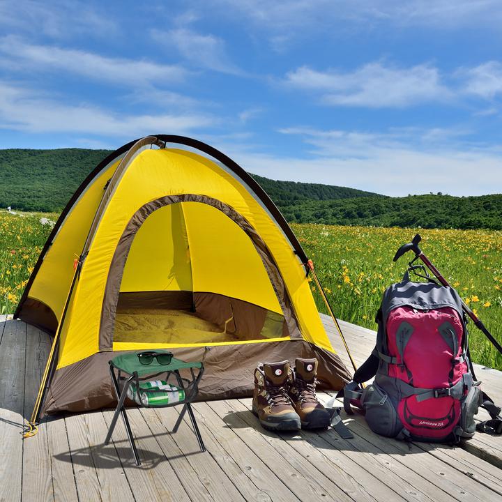 Actual product image Relaxdays Camping stool