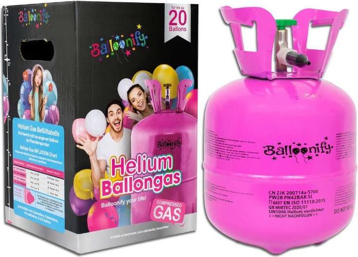 Magni Bouteille d'hélium jetable 5L pour environ 20 ballons 00001