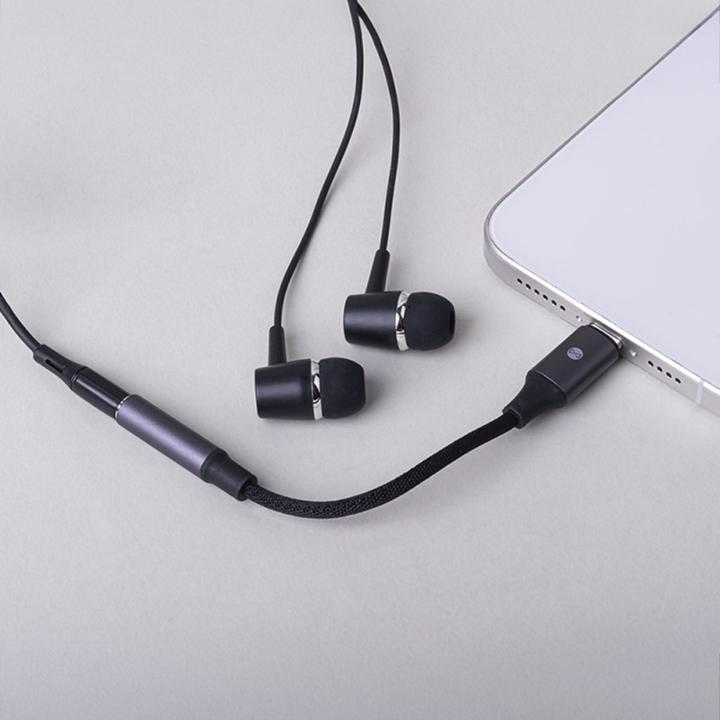 Actual product image Forever adapter audio AJC-01 jack 3,5 mm - USB-C black (3.5mm jack, USB Type C)
