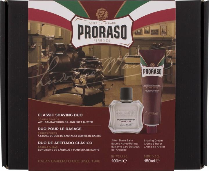 Proraso Red Classic Shaving Duo (Balsam, 100 ml)