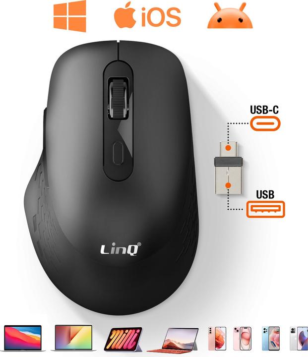 Produktbild LinQ W709 Desktop-Maus (Kabellos)