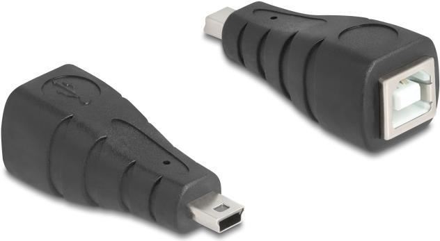 Actual product image Delock USB 2.0 adapter Mini USB 5 pin plug to USB Type-B B (Mini USB, USB-BC 1.2)