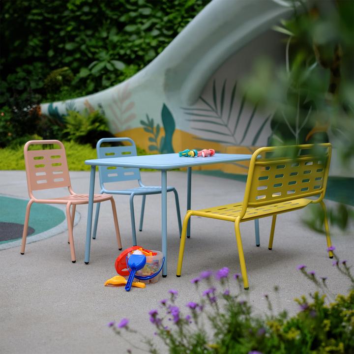 Image du produit Casa.Pro Kindersitzgruppe Etroubles 4-tlg. Stahl Mehrfarbig