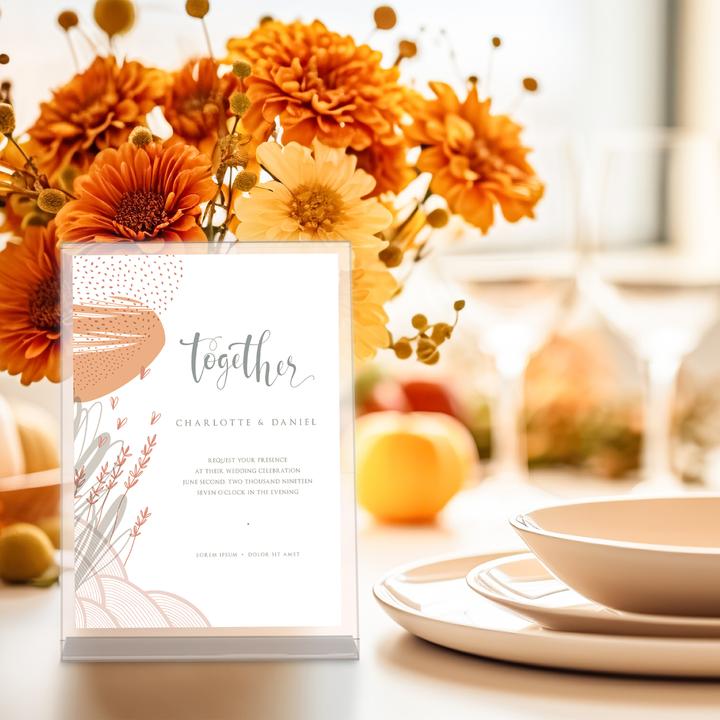 Actual product image Relaxdays 5x table stand (A4)