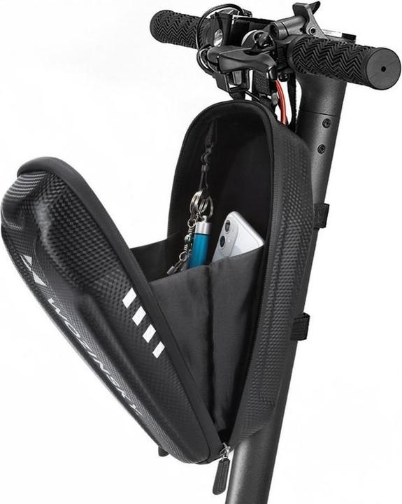 Actual product image Wozinsky waterproof scooter handlebar bag 3l handlebar bag black (WSB4BK) (3 l, Handlebar bag)