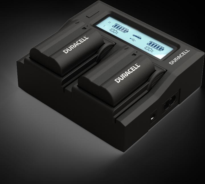 Actual product image Duracell Dual charger for DRNEL15/EN-EL15 (Camera battery charger)