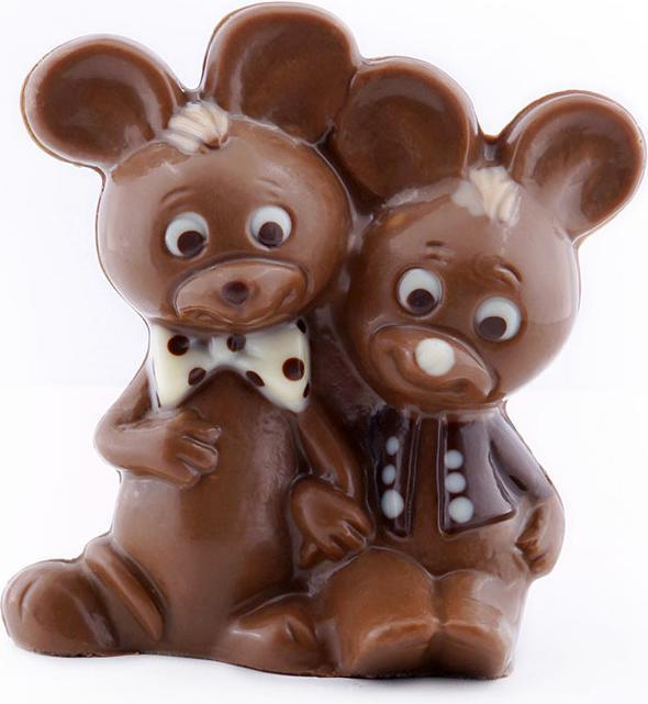 Immagine prodotto miniSchoggi Coppia di topi in stampo di cioccolato