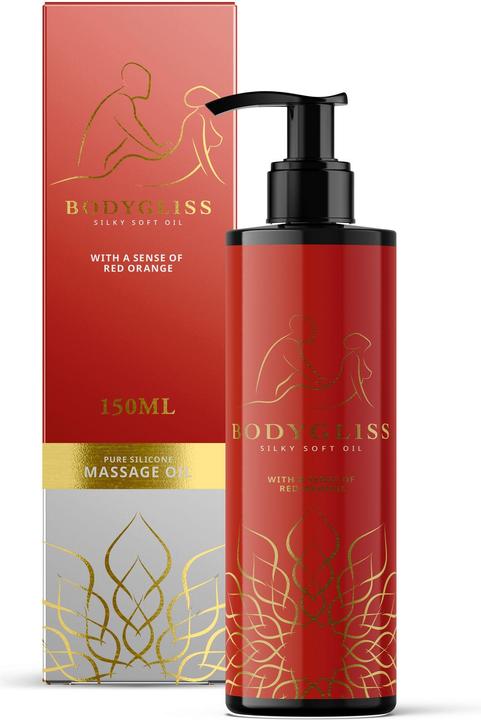 Actual product image Bodygliss Massage Collection Silky Soft Oil Red Orange 150 ml (150 ml)