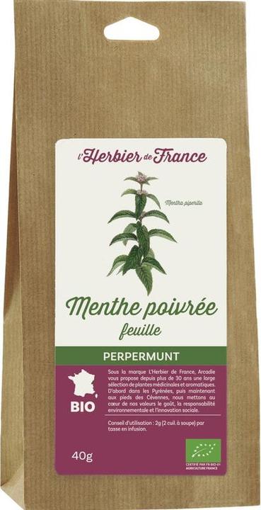 Image du produit L'Herbier de France Menthe poivrée BIO - 40g - (40 g)