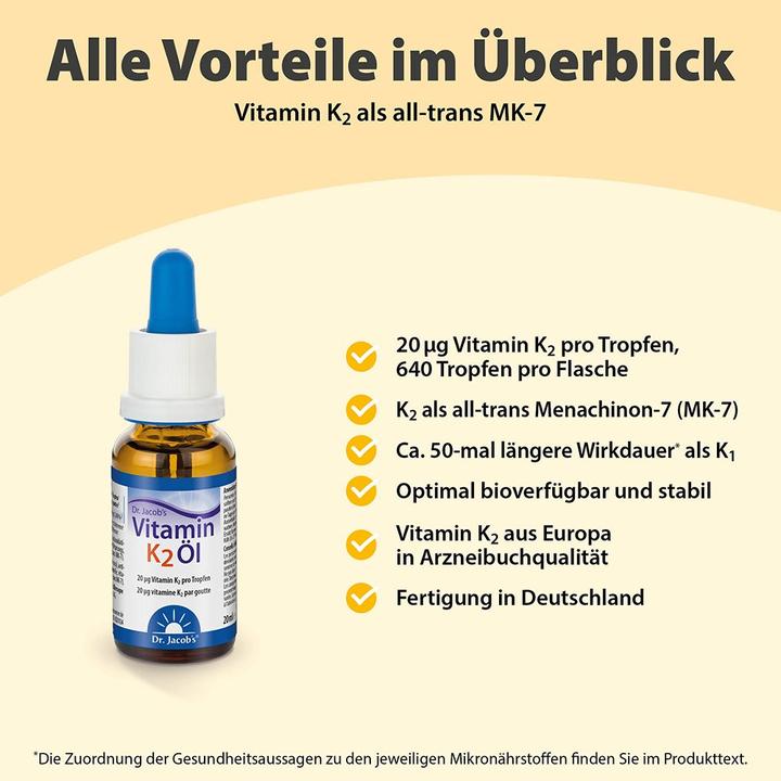 Produktbild Dr. Jacob's min K2 MK7 Oel (1 Stück, Öl, 59 g)