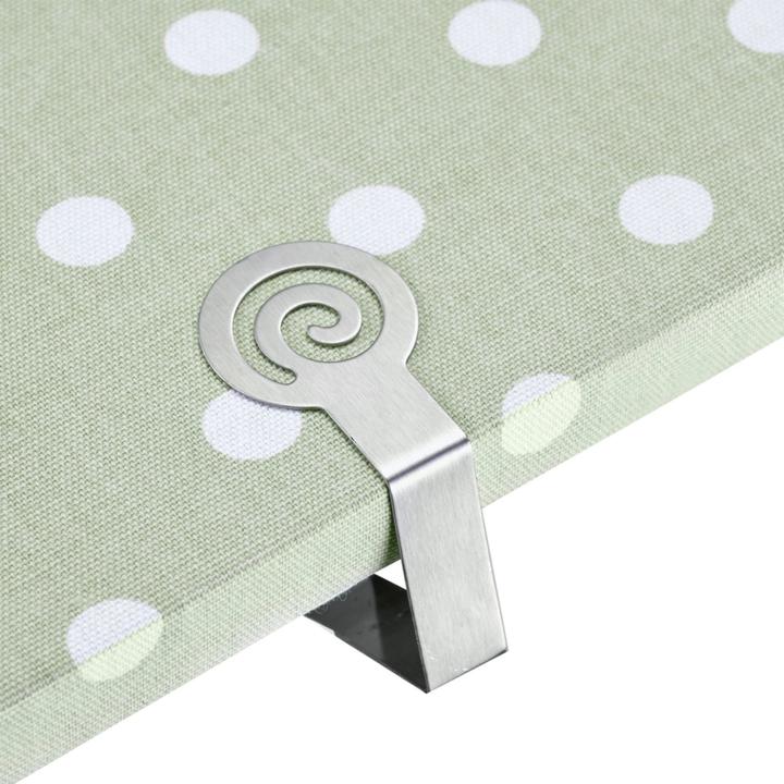 Immagine prodotto Westmark Clip per tovaglie argento 4 pezzi. (6 x 6 cm)