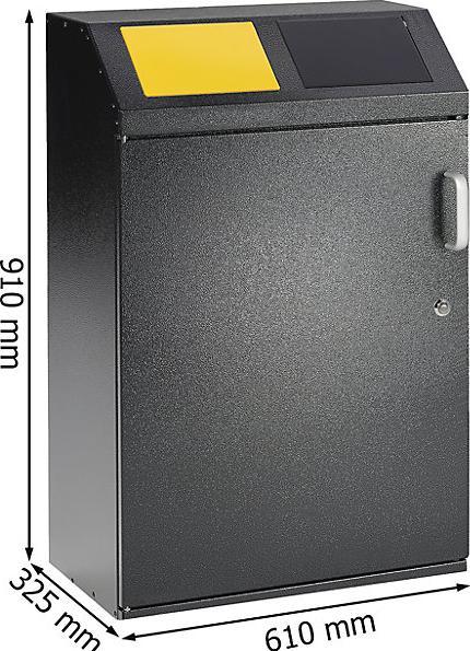 Actual product image eurokraft pro Recyclables collection cabinet (100 l)