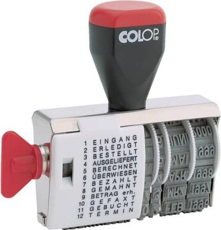 Colop 04000 WD Variotext word band stamp with date