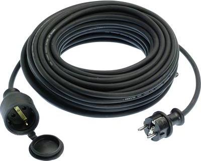 Actual product image As - Schwabe Rubber extension cable (15 m, CEE 7/3)