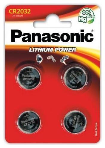 Image du produit Panasonic Lithium Power CR2032 (4 pcs, CR2032, 220 mAh)