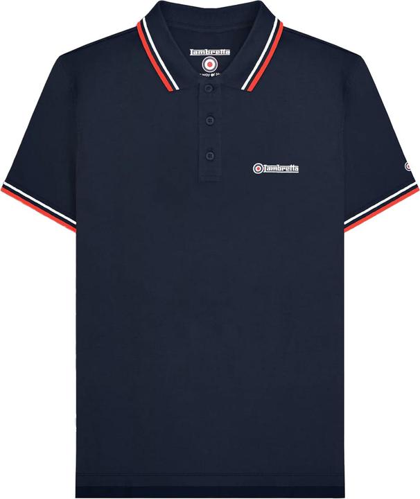Rot, Dunkel-Marineblau, Weiss