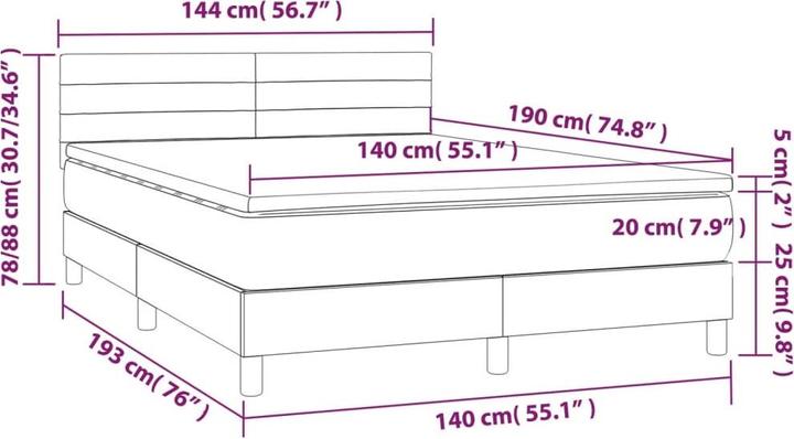 Produktbild VidaXL Jace (140 x 190 cm, 140 x 190 cm)
