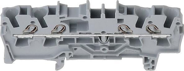 Image du produit Wago Bornier rail DIN 4 x 2,5 mm2 gris (Divers)