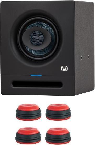 PreSonus Eris Pro 4 studio monitor with speaker feet red (Active, 1 pc.)