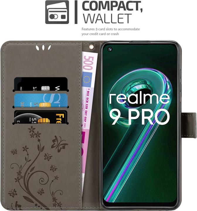Image du produit Cadorabo Housse Flower Book pour Realme 9 5G / 9 PRO / V25 / Q5 / OnePlus Nord CE 2 LITE 5G (Vivo V25, Realme 9 Pro+, OnePlus Nord CE 2 Lite 5G)