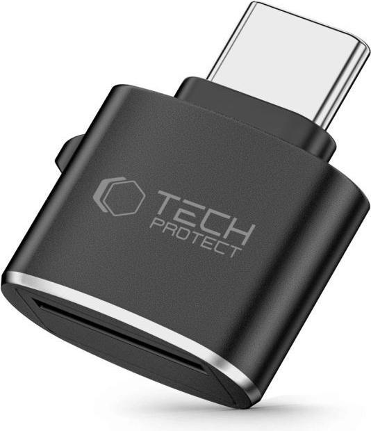 Spigen UltraBoost microSD card reader adapter with USB-C - black (USB-C)