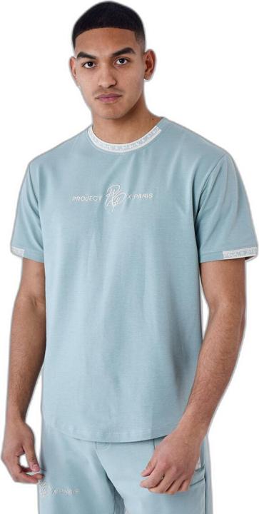 Project X Paris Einfarbiges T-Shirt mit Logo-Streifen (XL)