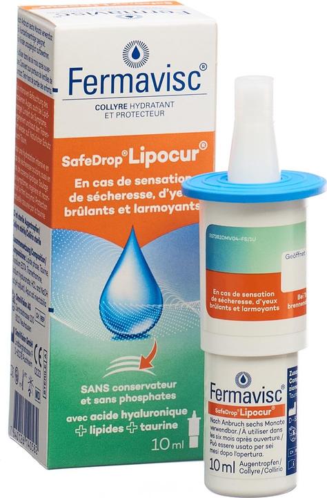 Immagine prodotto OmniVision FERMAVISC SafeDrop Lipocur Gtt Opht Fl 10 ml (10 ml, Fermavisc SafeDrop Lipocur Gtt Opht Fl 10 ml)