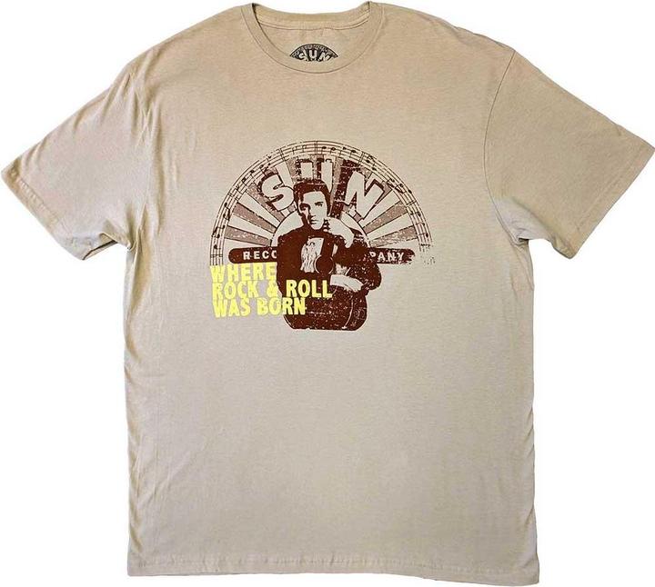 Actual product image Elvis Unisex Adult Where R&R Was Born Sun Records T-Shirt (XL)