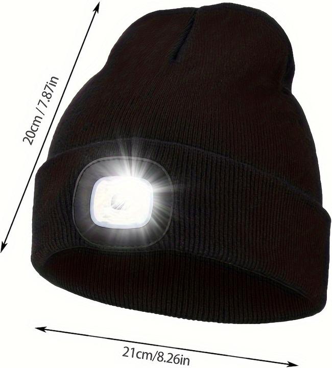 Actual product image PhoneLook Unisex LED Mütze mit Stirnlampe für nächtliche Aktivitäten