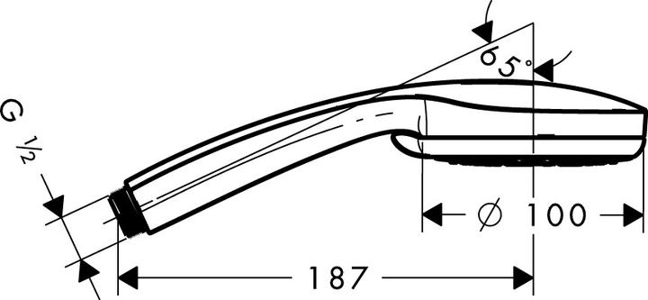Image du produit hansgrohe Croma 100 Multi (3 Types de jets, 19 l/min)