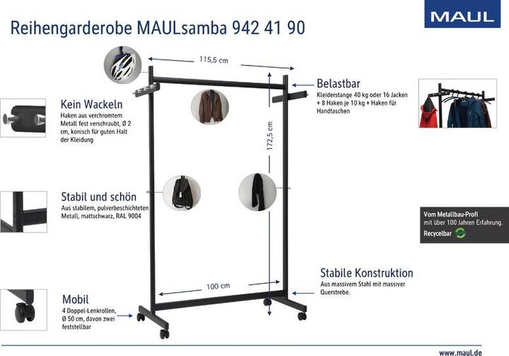 Produktbild Maul Garderobenständer samba