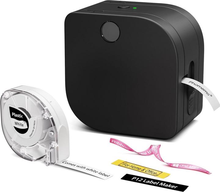 Actual product image Phomemo P12 mit Klebeband BLA (203 dpi)