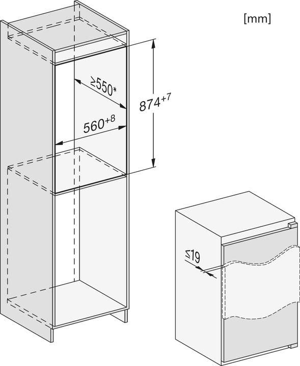 Actual product image Miele K 7125 E (136 l)