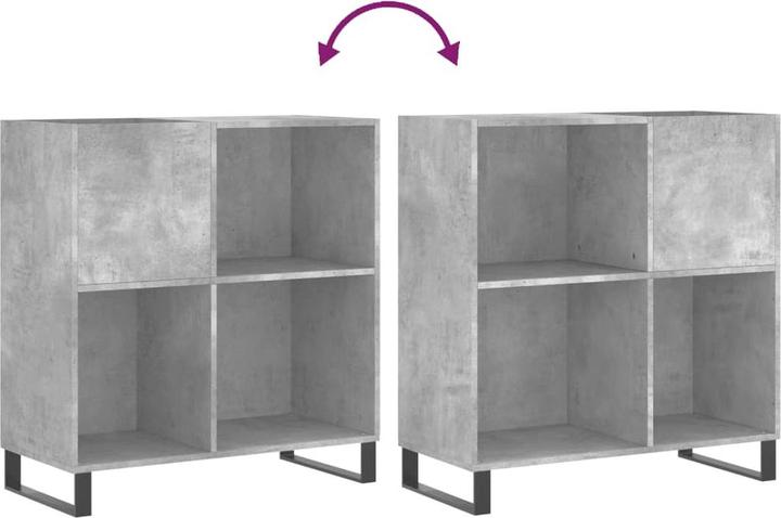 Actual product image VidaXL Plattenschrank Betongrau 84,5x38x89 cm Holzwerkstoff