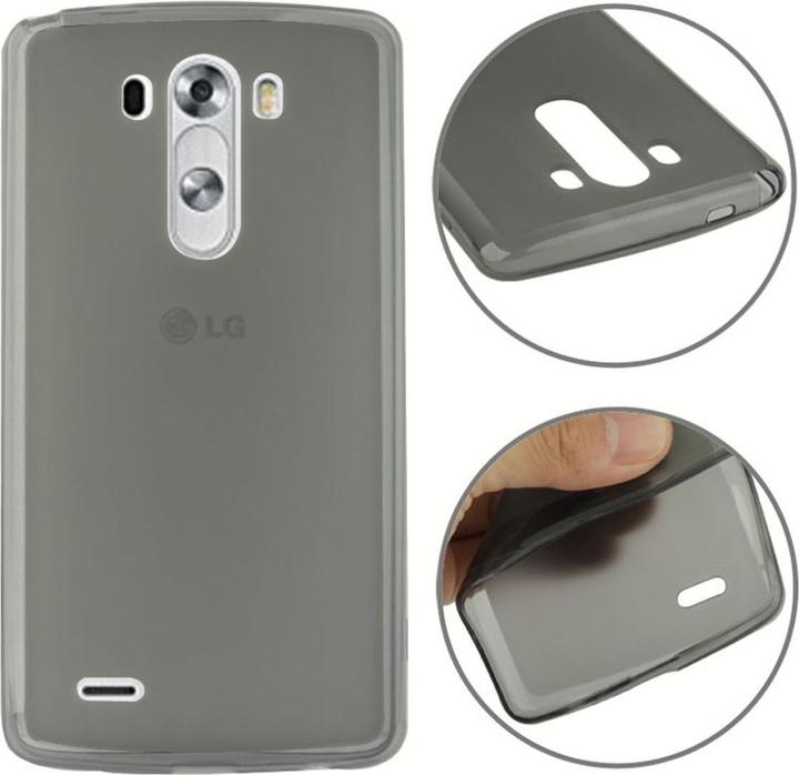 Produktbild König Design Handyhülle Transluzente TPU Tasche für LG G3 / D 850 / LS 990 / D855 Grau (LG G3)