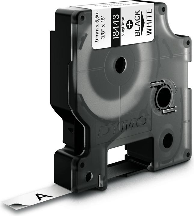 Dymo Rhino Vinylband, 18443, weiss (0.90 cm, Weiss)