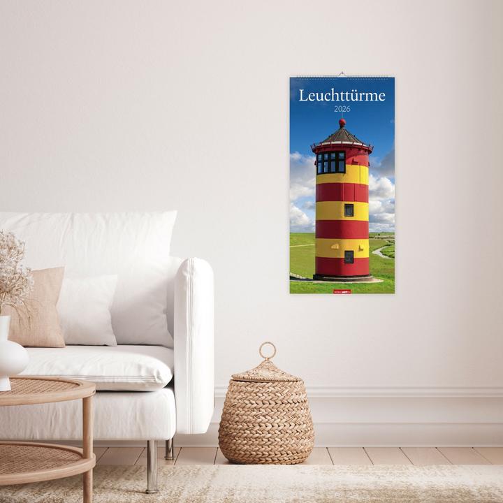 Actual product image Leuchttürme Kalender 2026 (33 x 68 cm, Hardcover, German)