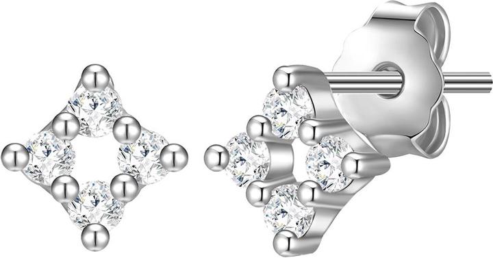 Glanzstücke München Damen Quadrat Sterling Silber Zirkonia silber - 31308 (Sterling Silber)