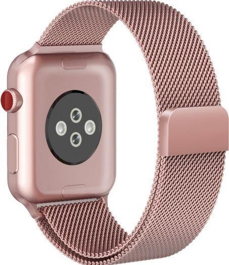 Produktbild Tech Smart Watch Apple 1/2/3/4/5 Metallarmband, Rosa, 38/40 mm (22 mm, Edelstahl)
