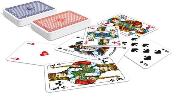 Actual product image Cartamundi Romme/Canasta/Bridge 2x55 cards in card box (German)