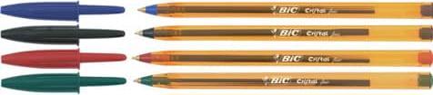 Image du produit Bic Cristal fin (Bleu, Transparent, 1 x)