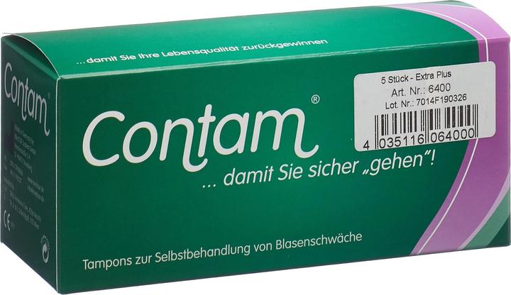 Produktbild Contam Vaginaltampon 40mm Extra Plus (5 Stk) (5 x)