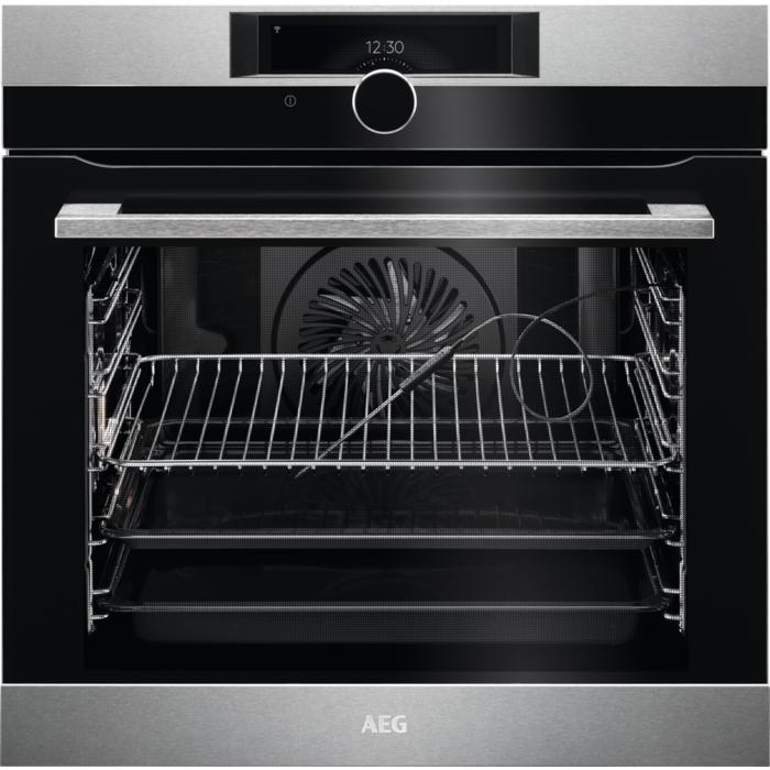 AEG Four à encastrer BPK948230M 60 cm / WLAN / Inox anti-traces de doigts / Pyrolytique Selb