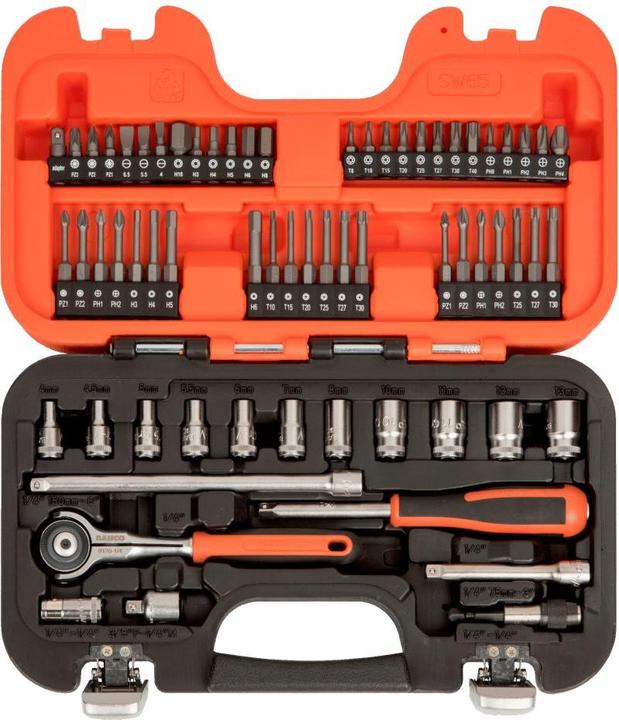 Productafbeelding Bahco 1/4 Staafeind ratelset, 65 stuks (1/4")