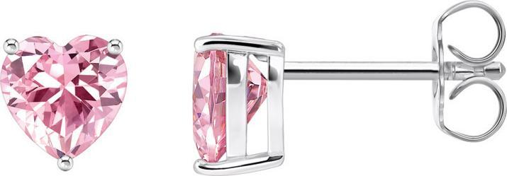 Image du produit Thomas Sabo Boucles d'oreilles avec pierre rose en forme de coeur (Argent sterling 925)