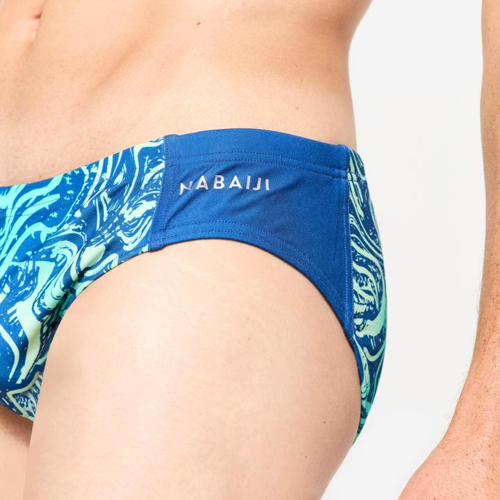 Actual product image Watko Badehose Slip Wasserball Herren - 500 All Vai türkis (38)