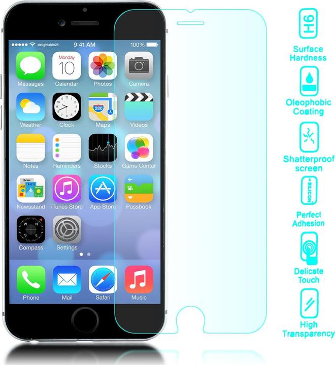 Produktbild Nalia Schutzglas (1 Stück, Apple iPhone 6 Plus)