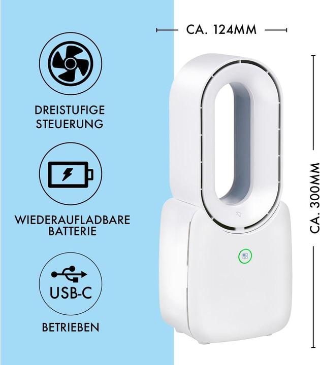 Immagine prodotto Lifetime Air Ventilatore da tavolo senza pale USB