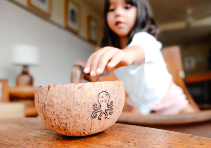Image du produit Sasak Market Kids Bol Pieuvre Noix de coco
