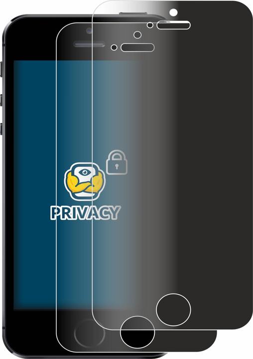 Produktbild BROTECT Sichtschutzfolie Anti-Spy Privacy Folie Blaulicht-Schutz (2 Stück, Apple iPhone 5s)